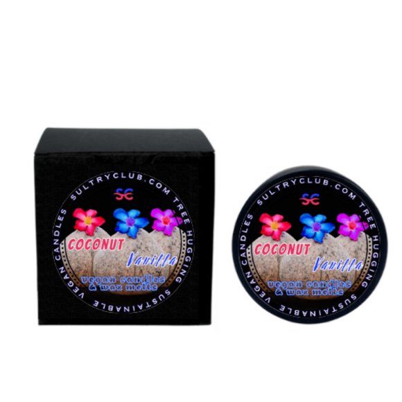 COCONUT VANILLA SULTRY MELTS OR TRAVEL CANDLE - Picture 4 of 4